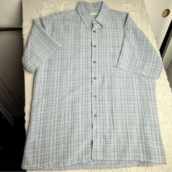 Men's Blue Plaid Shirt - Picture 1 of 5
